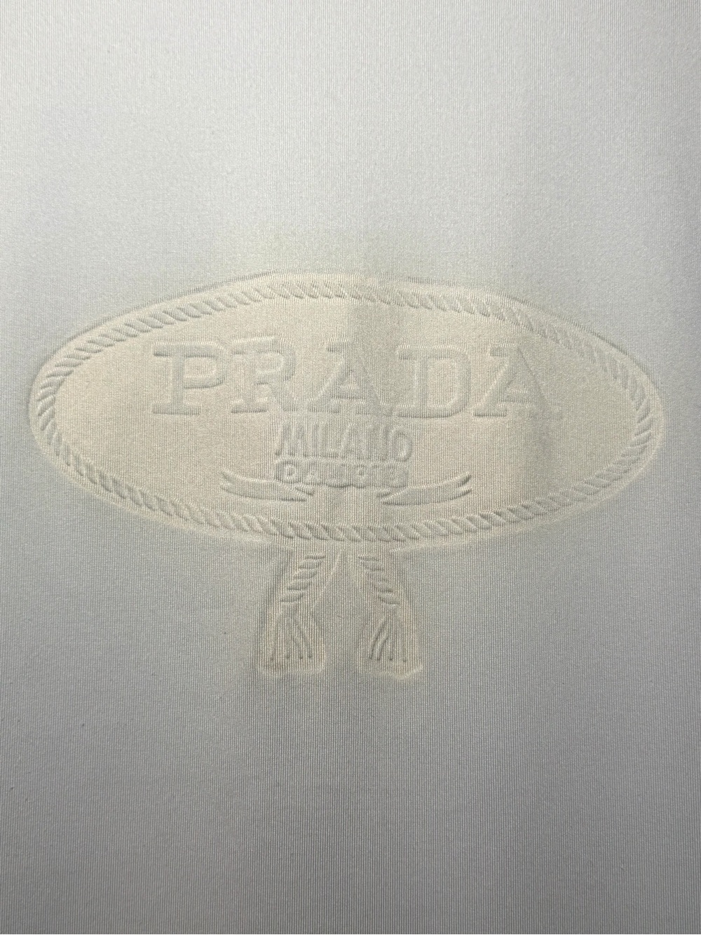 Prada Light Blue Logo Short Sleeve Top - Picture 3 of 6